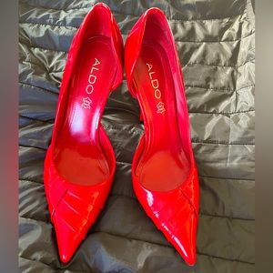 Aldo, Size 38 Red Stilleto, 5 inch heel